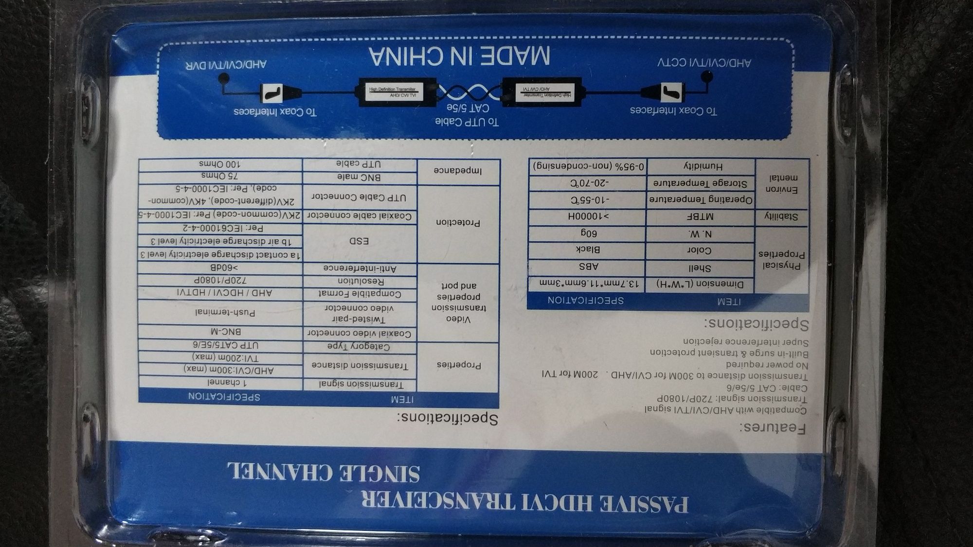 Усилитель видеосигнала по витой паре (балун)