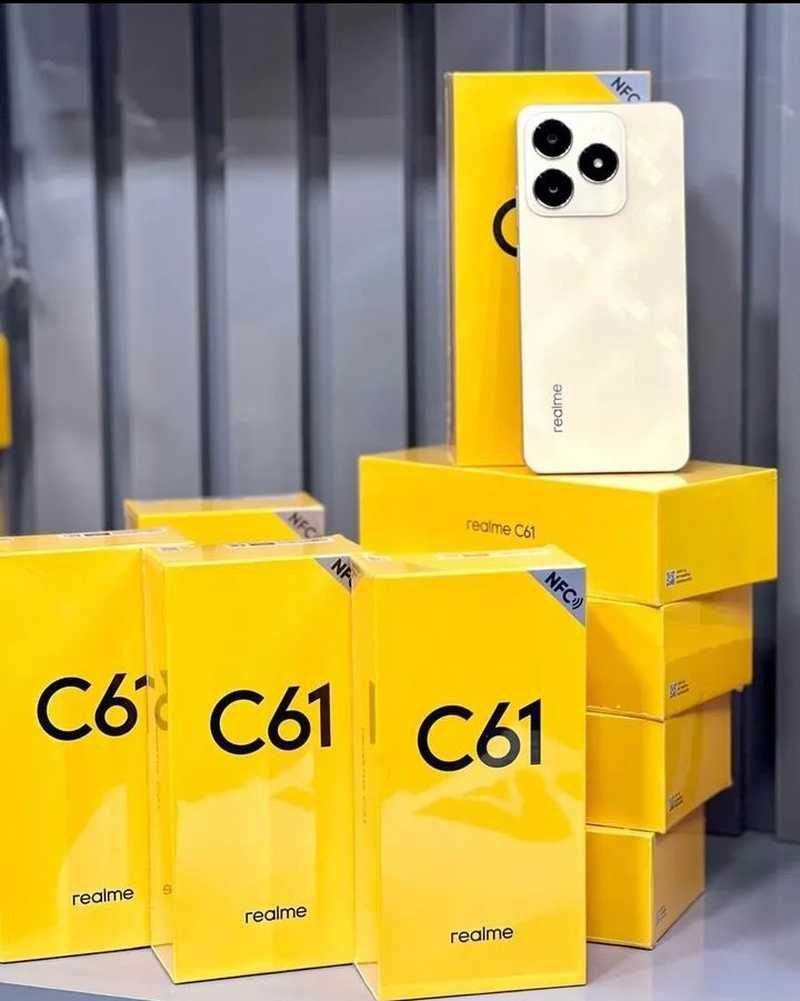Новинка Realme C61 8/256ГБ NFC новый верифицирован запечатанный