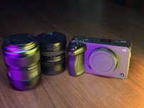 sony FX30 с объективом sigma 10-18mm f/2,8 и sirui 56mm f/1,2 новый