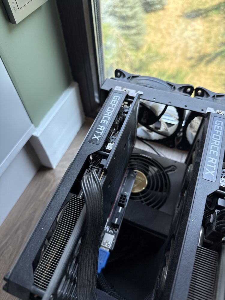 Продаю 2 майнинг фермы с 11 видеокартами GeForce RTX
