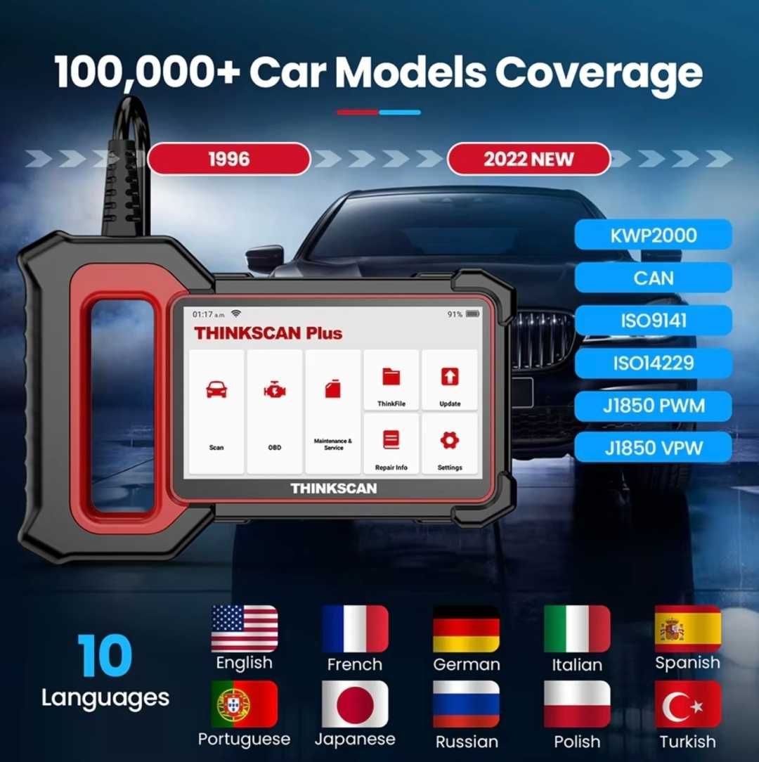 ThinkCar Plus S6 мультимарочный автосканер