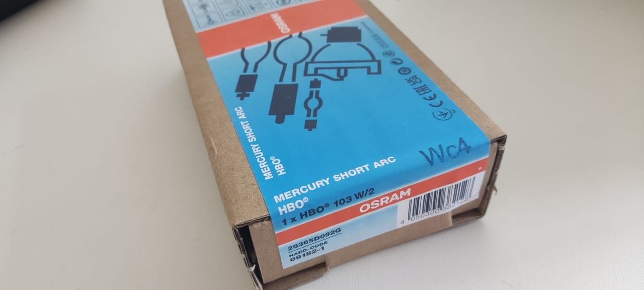 Лампочки для микроскопа OSRAM HBO 103w/2