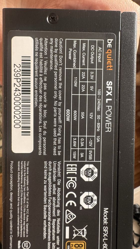 Блок питания Be quiet! 600W SFX L
