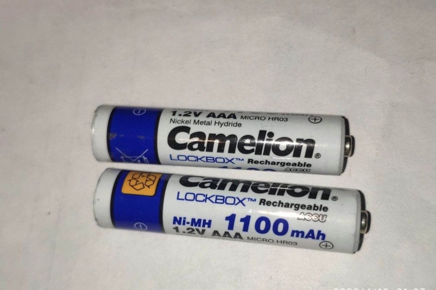Мизинчиковые аккумуляторы Ni-MH ААА Сamelion 1100mAh