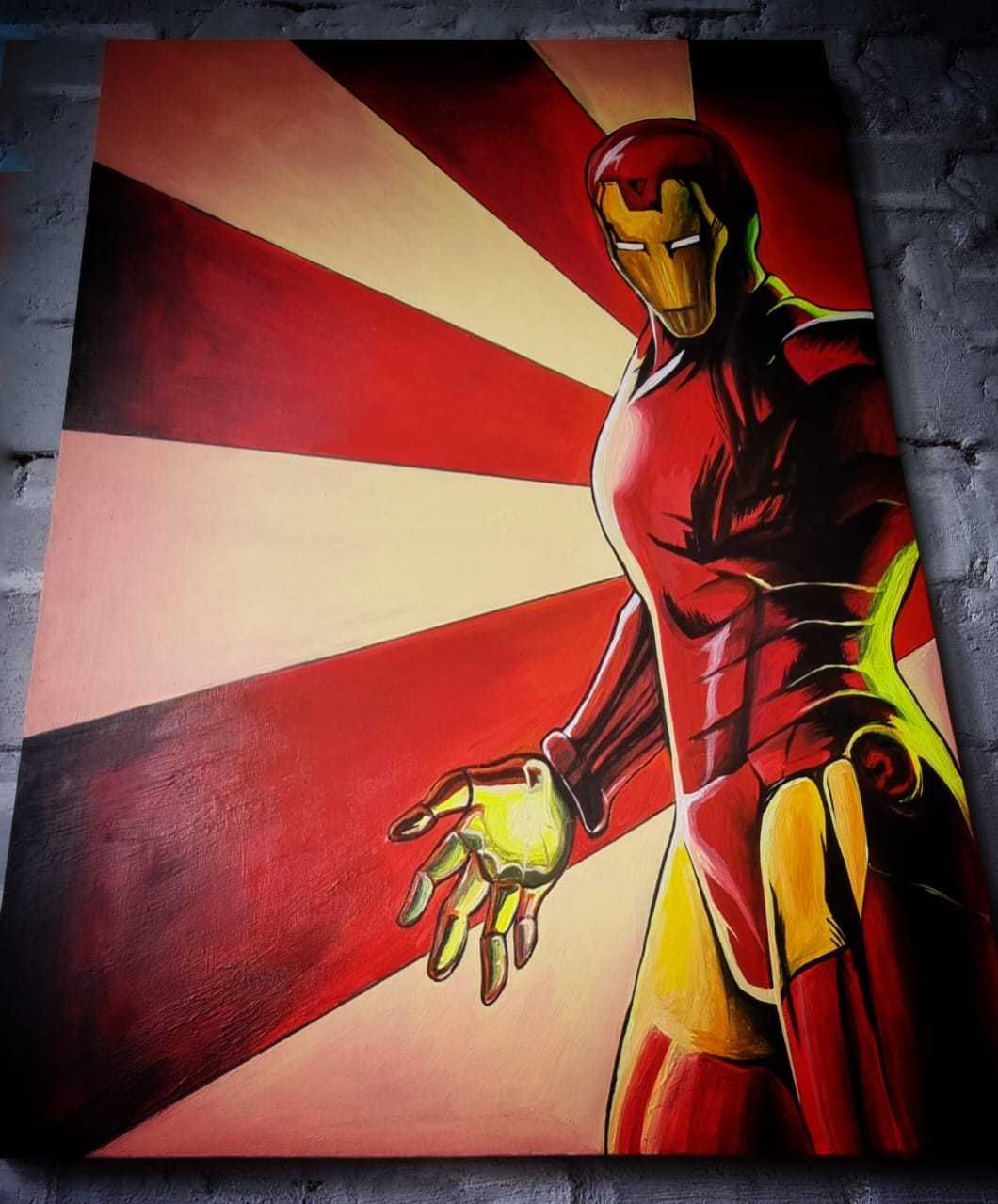 Tony Stark
Акрил, холст на подрамнике 50×60см, акриловый лак