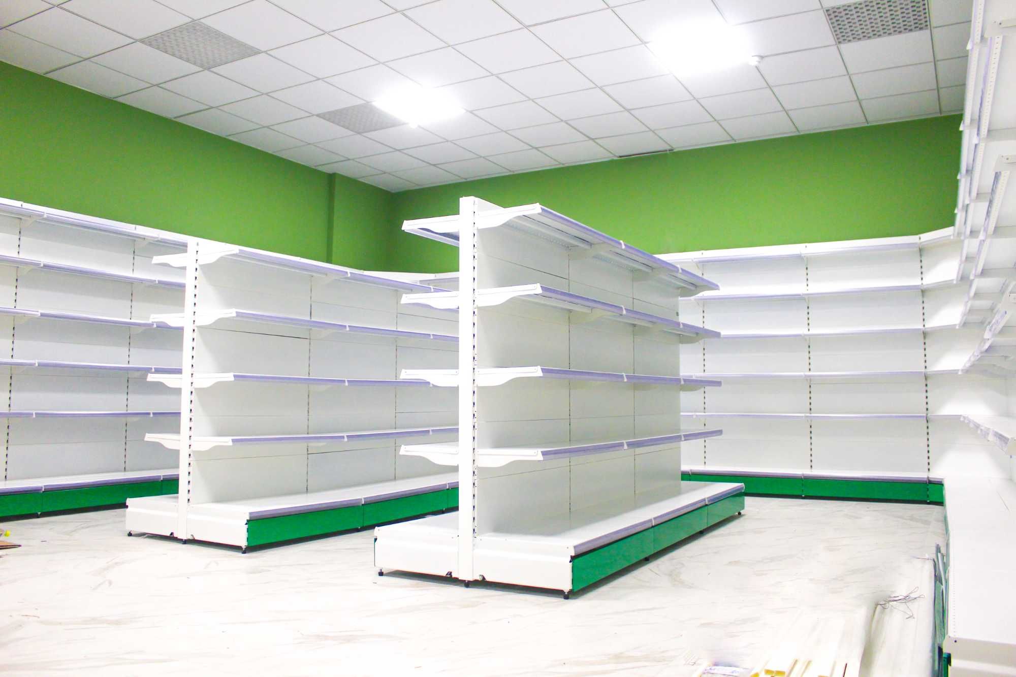 Стеллажи, металлические полки в магазин, стеллажи металл asts