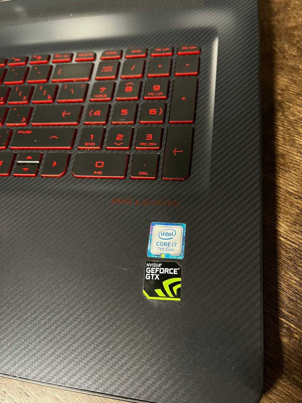 Игровой ноутбук HP Omen Int i7-7700HQ 2.80 Ghz. озу 16 гб. ssd. 1050Ti