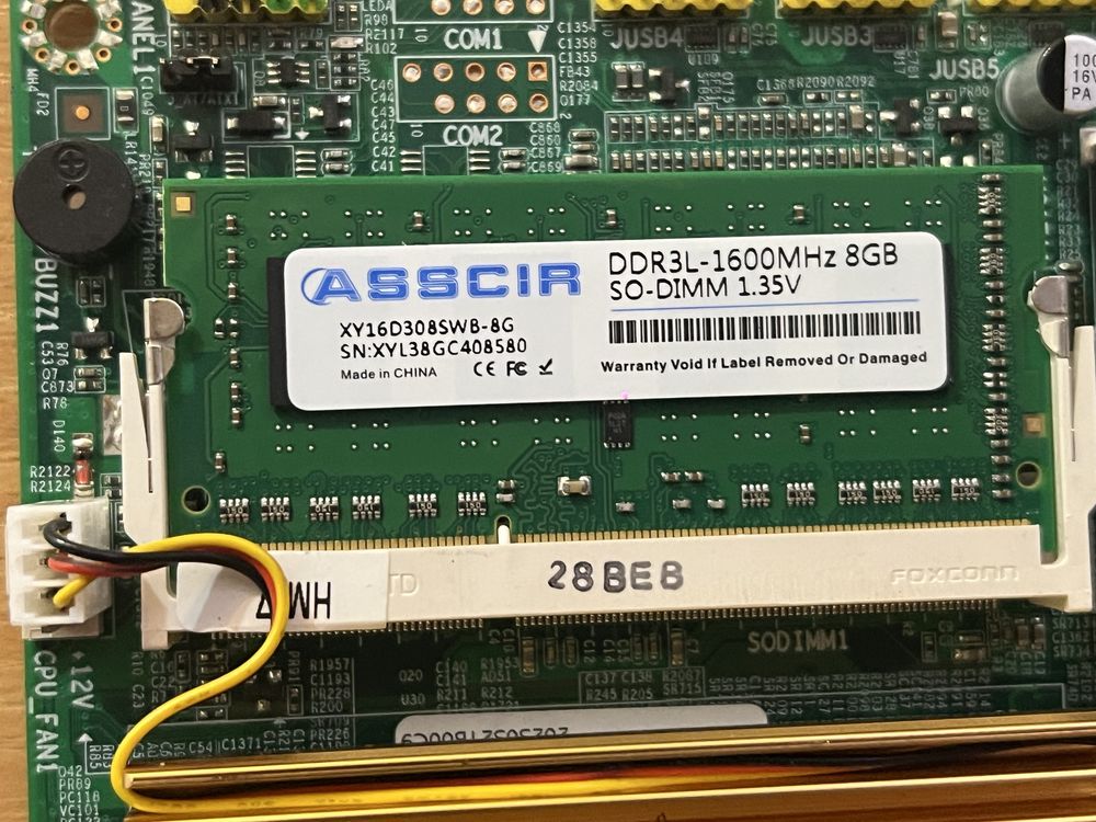 Материнская плата mini-itx  в сборе
