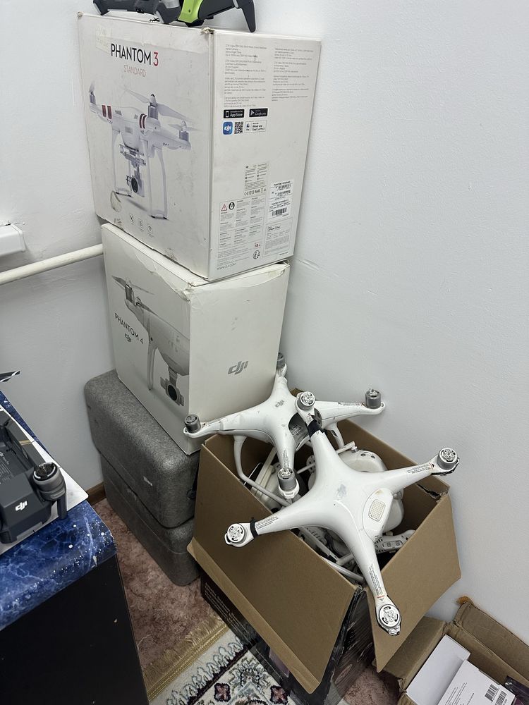 DJI дроны Фантом 3,4 и другие на разборы