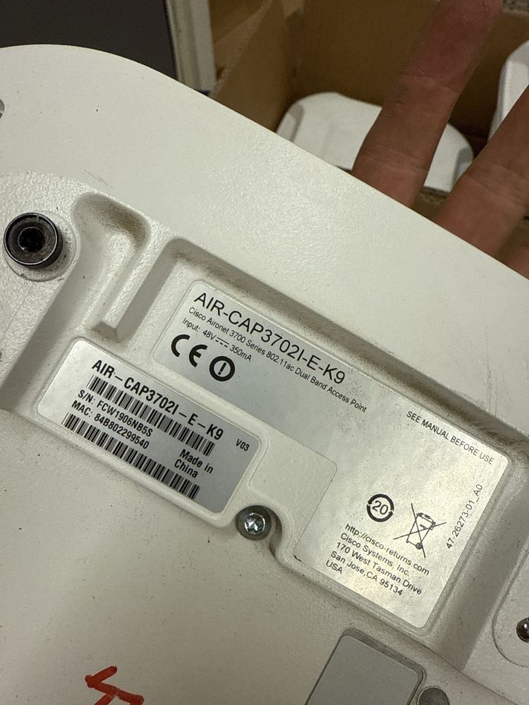 Точки доступа Cisco air-cap 3702i-e-k9