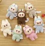 Игрушка-подвеска Лабубу серый без коробки, 17 см