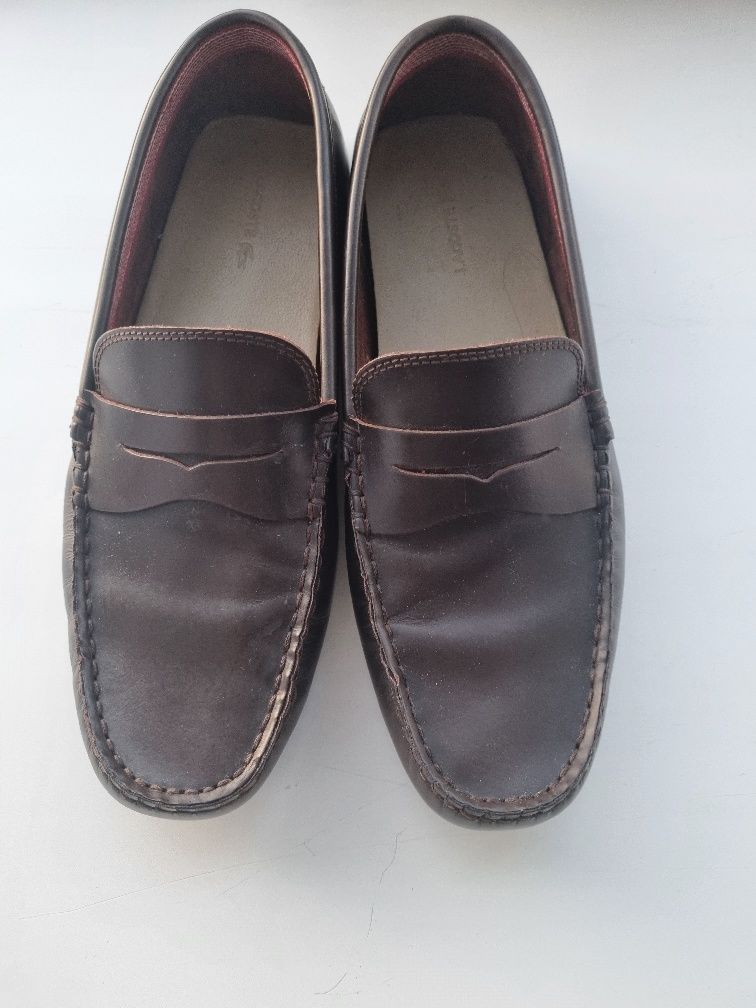 Мокасины мужские Lacoste, натуральная кожа,раз.42-43