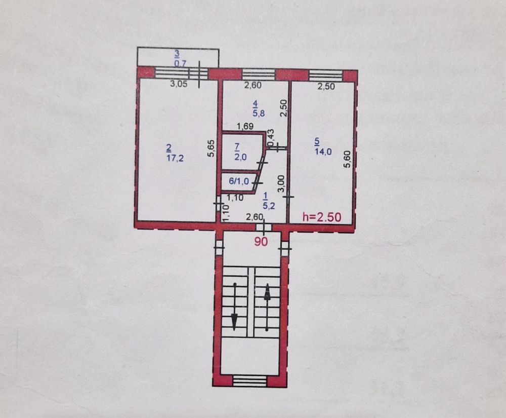 Продается 2-х комнатная квартира улица Желтоксан 21 , г.Аксу