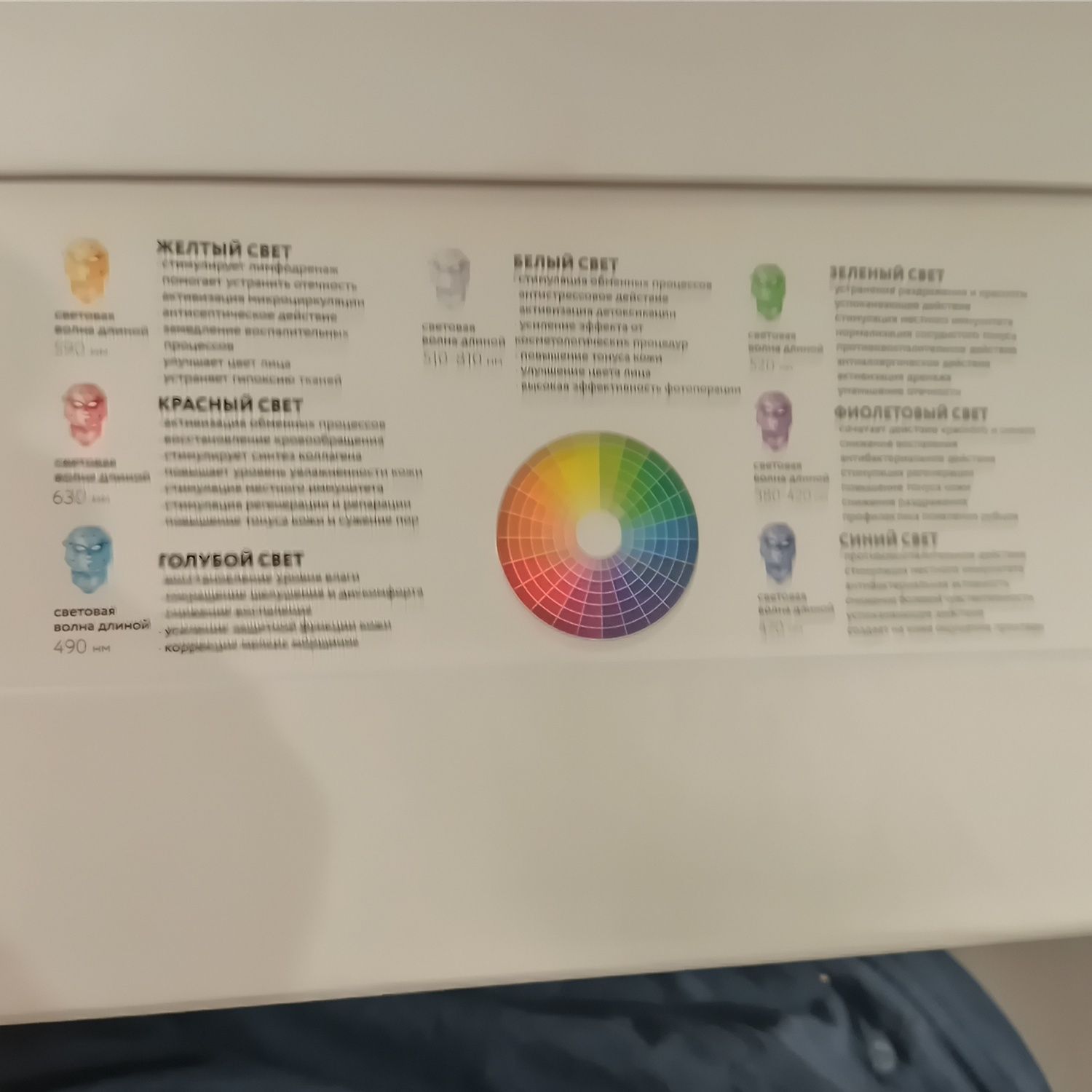 Светодиодная маска или LED-маска для омоложения и ухода за кожей.