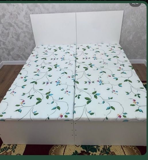 Кровать новый лдсп белый