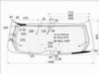 Стекло заднее Bmw X5