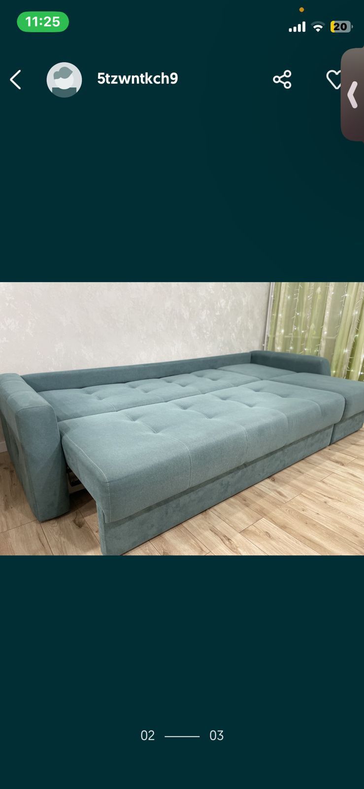 Продам диван,после химчистки размер 2,90