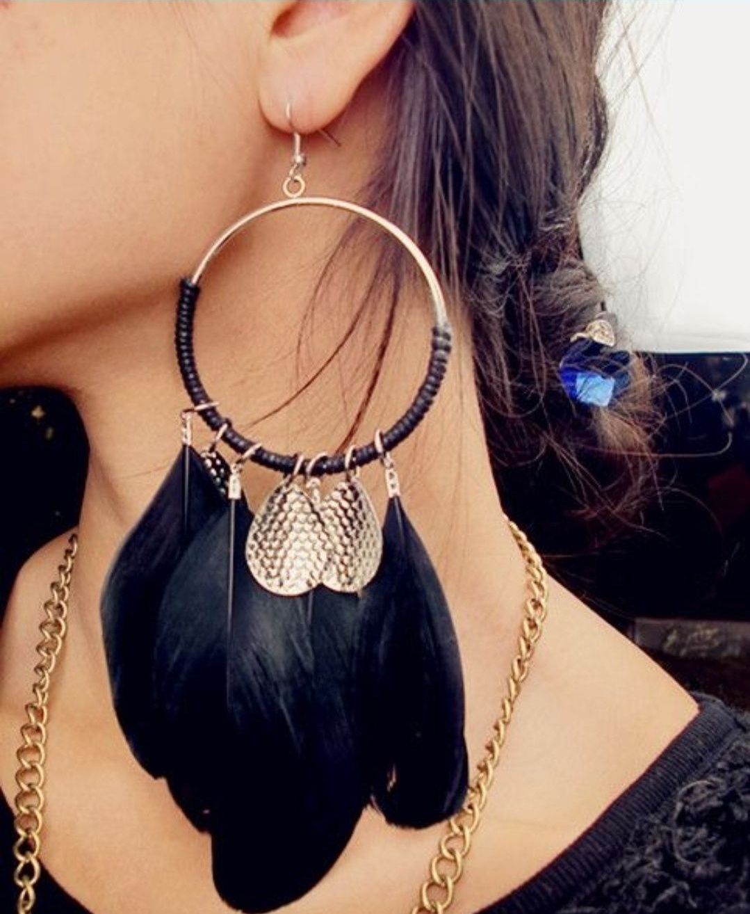 Серьги из перьев ( 3 вида )