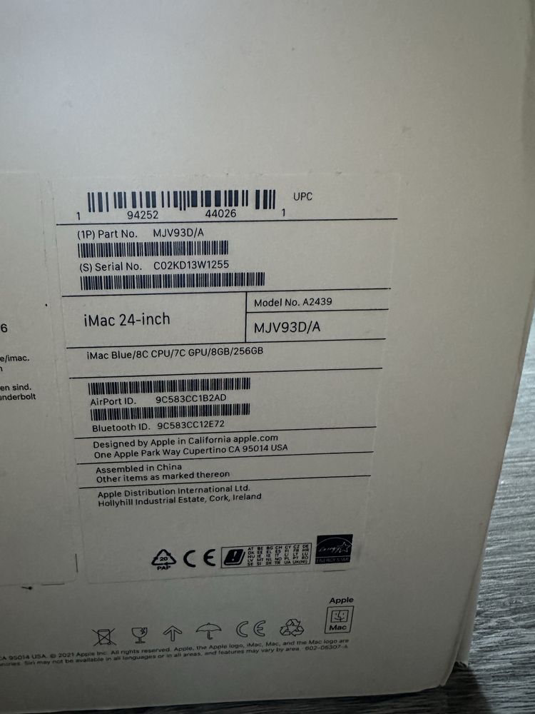 Apple iMac 24 256GB Blue