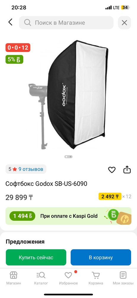Постоянный свет Godox SL 60W