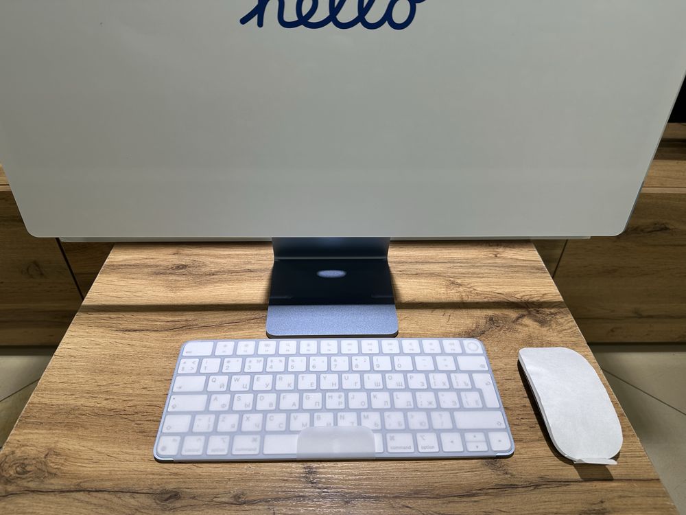 Новый iMac 24-inch, M3, 2023г. 8/256 GB, синий, 10182/А10