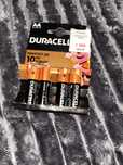 Батарейки duracell 4 штуки АА