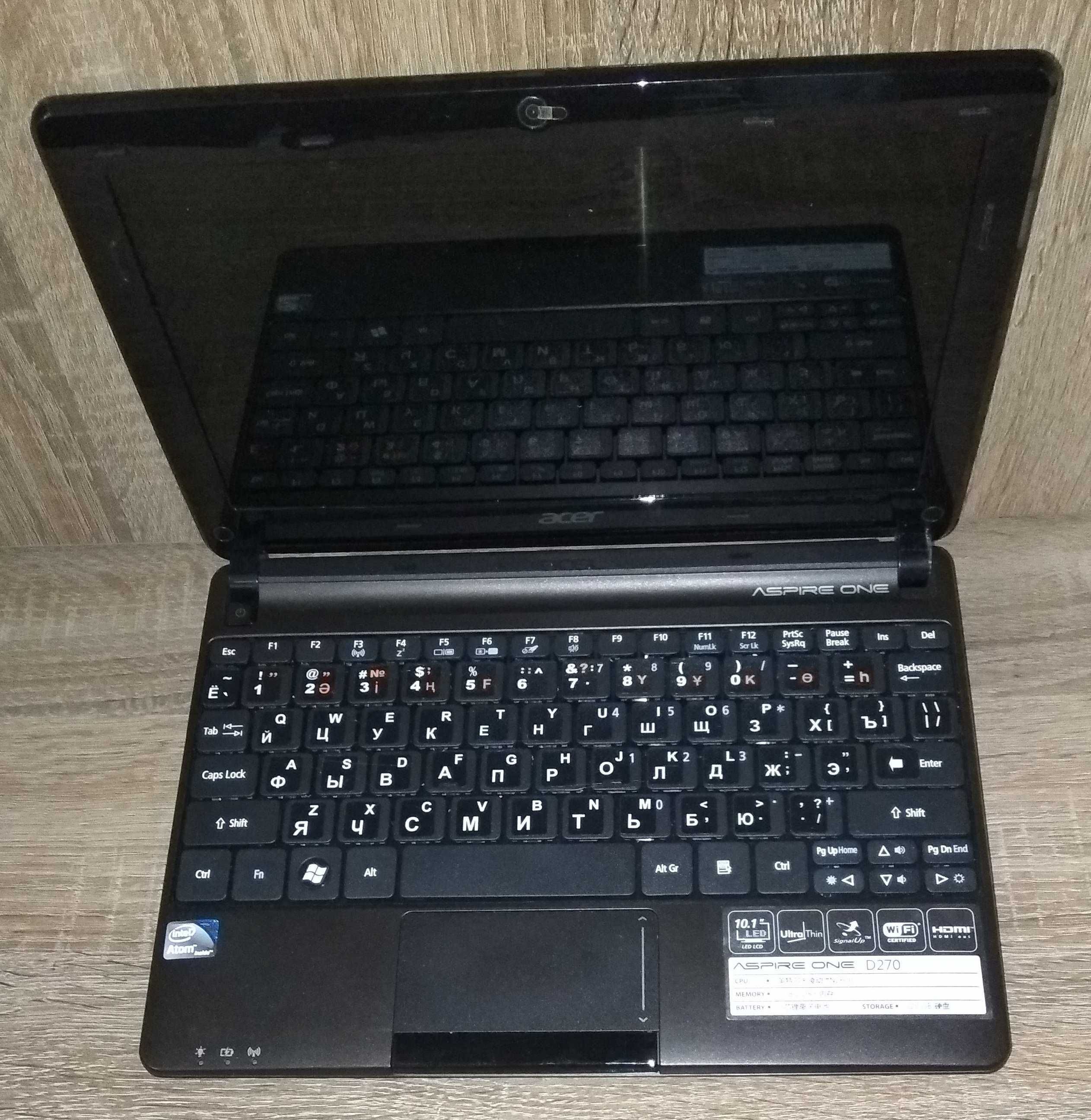 Нетбук Acer D270  в коробке с новой мышкой