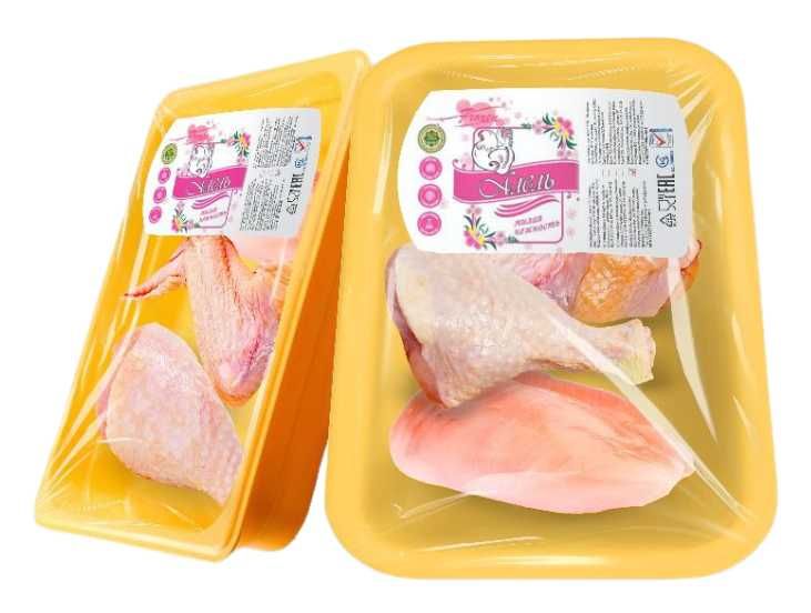 Рубленая курочка на подложке тм Алель
