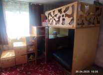 Продам двухъярусную кровать со шкафчиками
