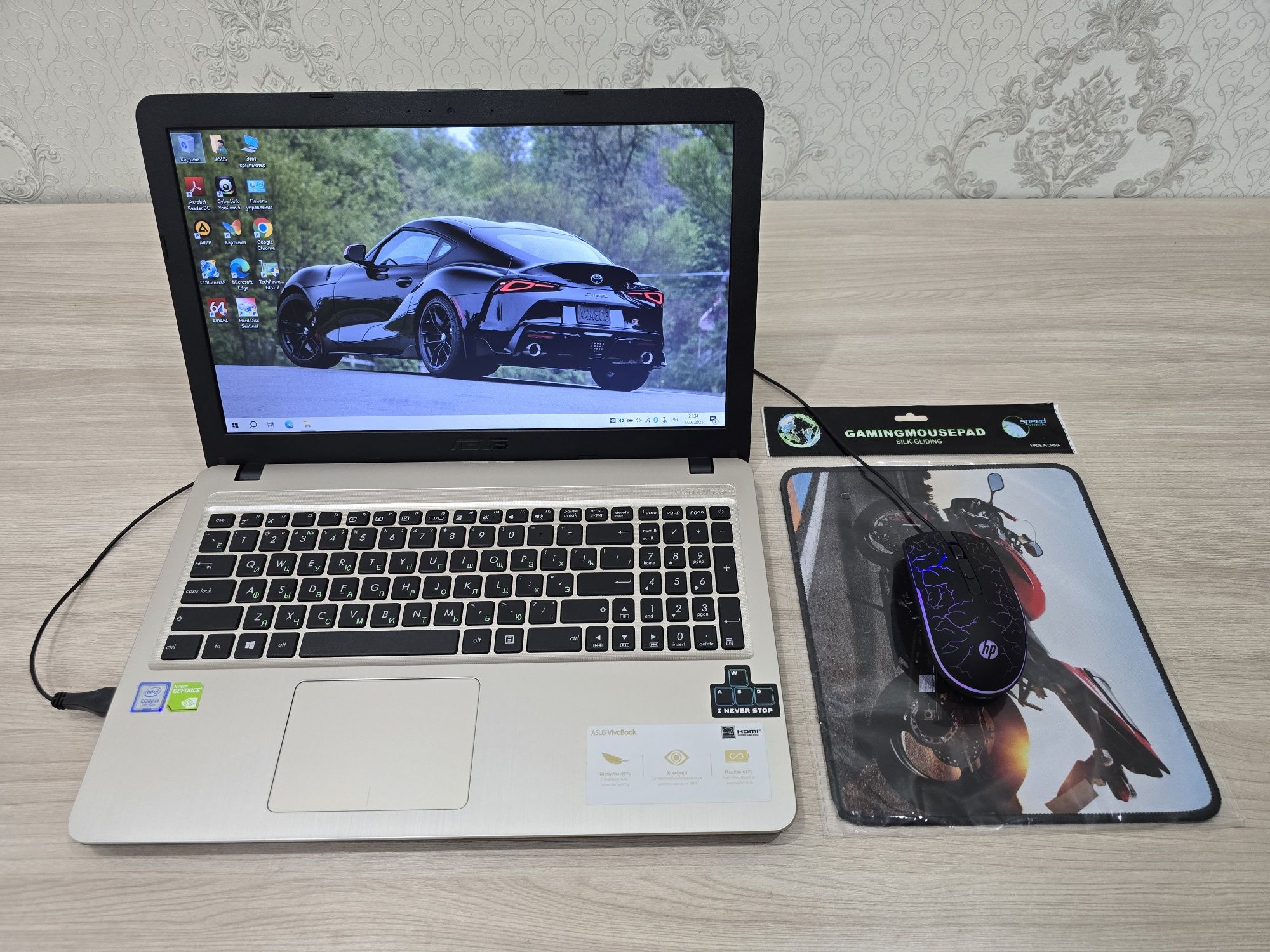 ASUS, Core i3, Ram 12Gb, SSD 480Gb, NVIDIA 2Gb