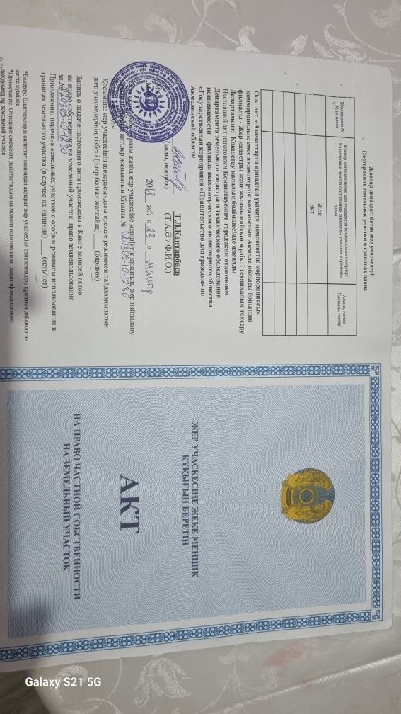 Срочно продается -Земельный участок Жибек жолы 2017