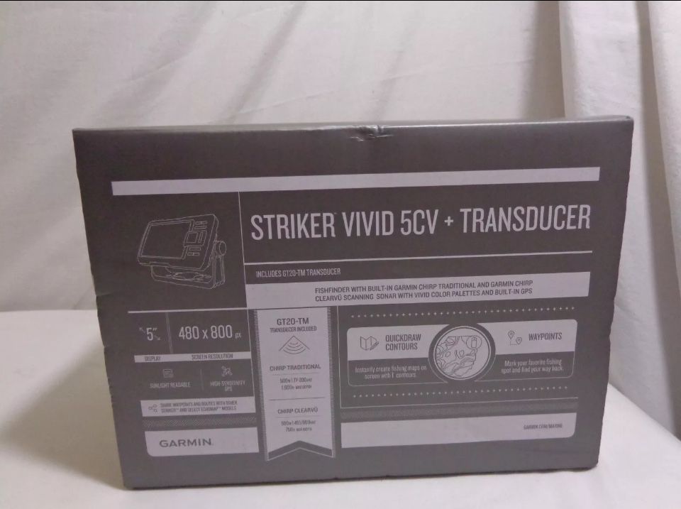Новый эхолот Garmin Striker Vivid 5cv Plus.