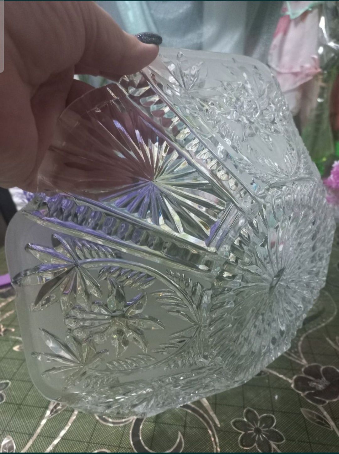 Ваза хрустальная