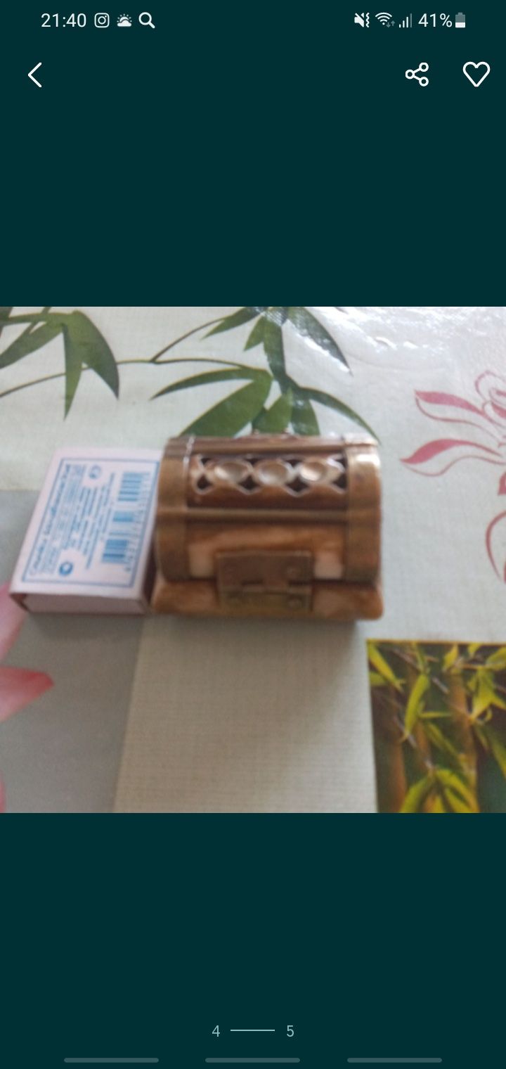 Статуэтка пепельница из камня гранит "Птички"