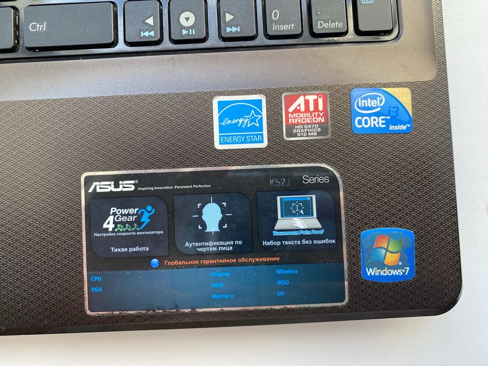 Ноутбук Asus k52je на запчасти