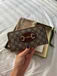 Кошелек Gucci Horsebit в монограмме