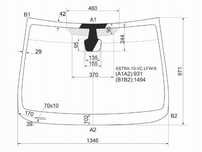 Стекло лобовое OPEL ASTRA J 5D HBK/WGN 10-17 Opel Astra