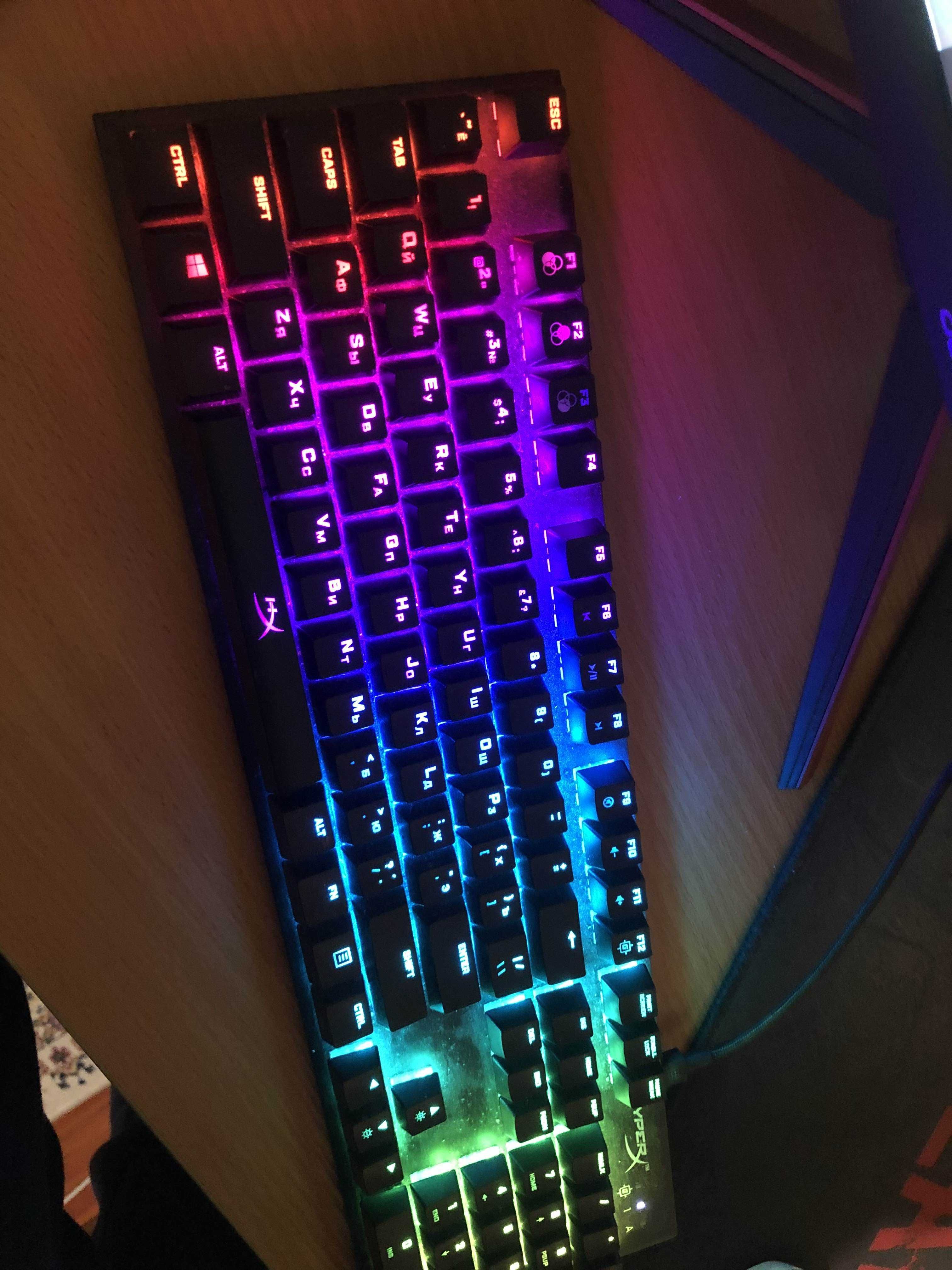 Игровая клавиатура HyperX Alloy FPS RGB серые свичи