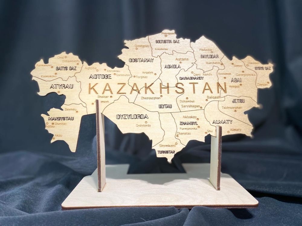 Карта Казахстана сувенирная