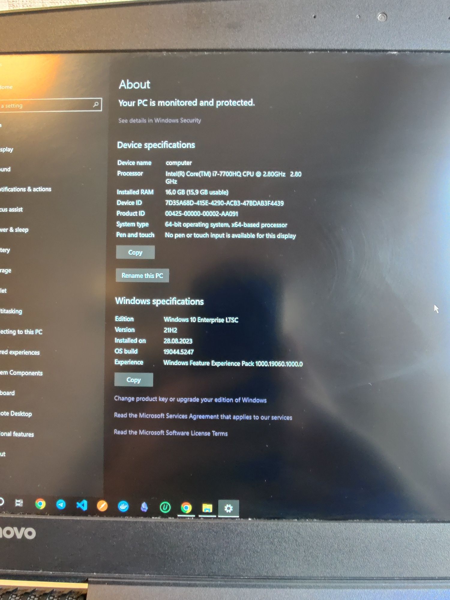 Ноутбук Lenovo Legion Y520