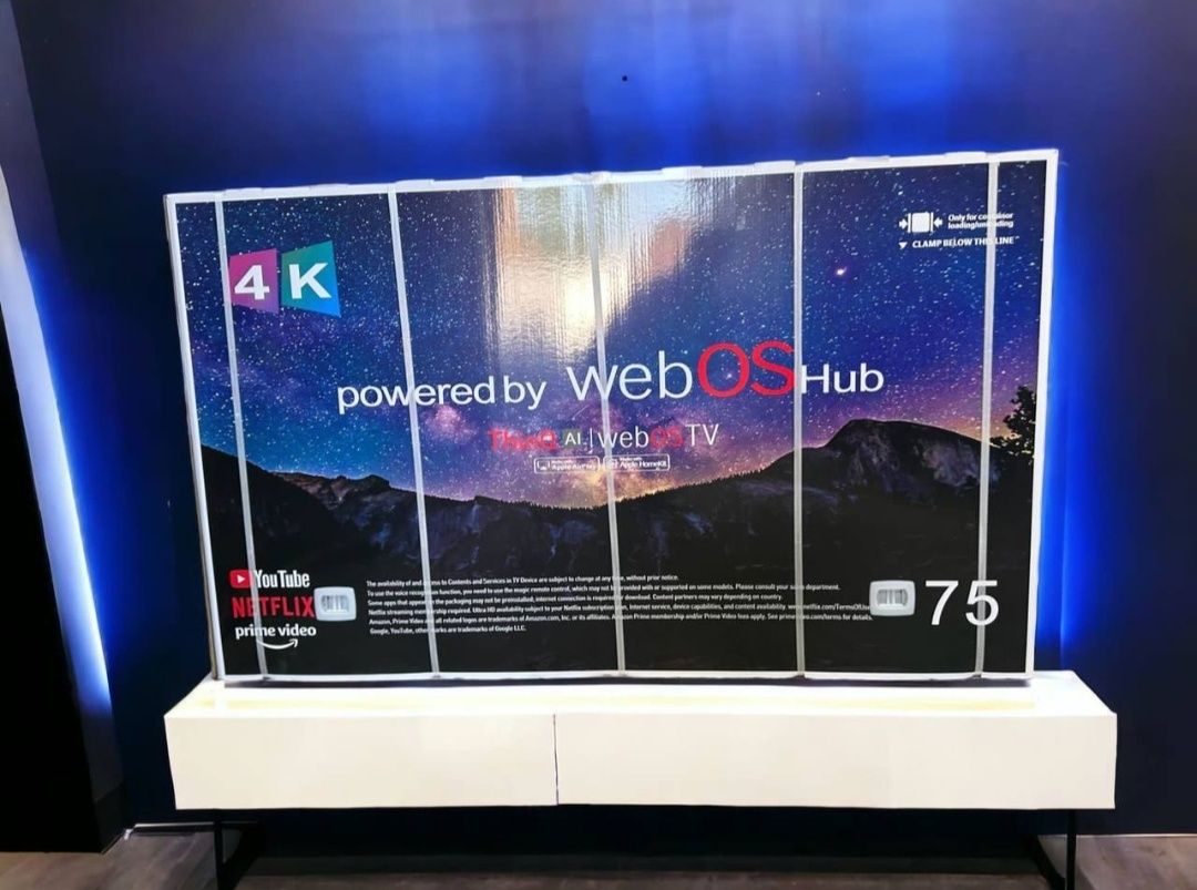 Телевизор от 39 990₸! Новый, с гарантией! От 82 см до 217 см