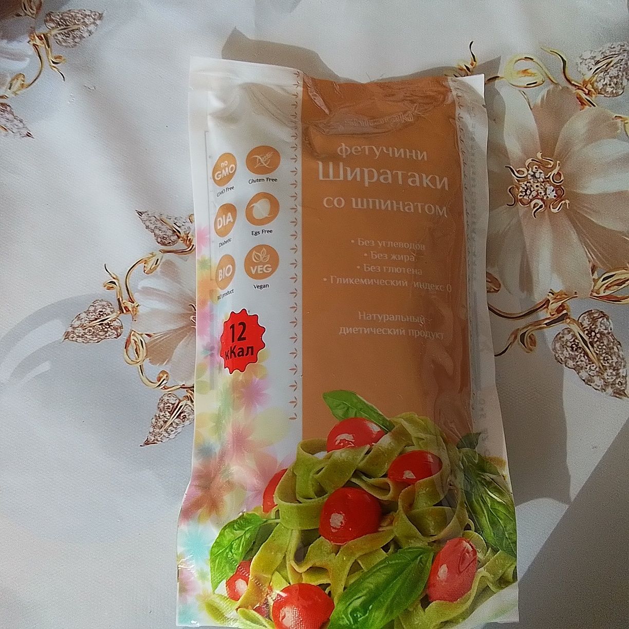 Фетучини ширатаки из коньяку, для диетического питания.
