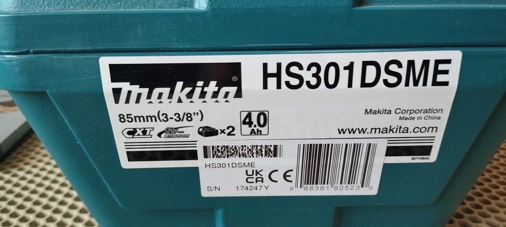 Дисковая пила Makita CXT HS301DWME