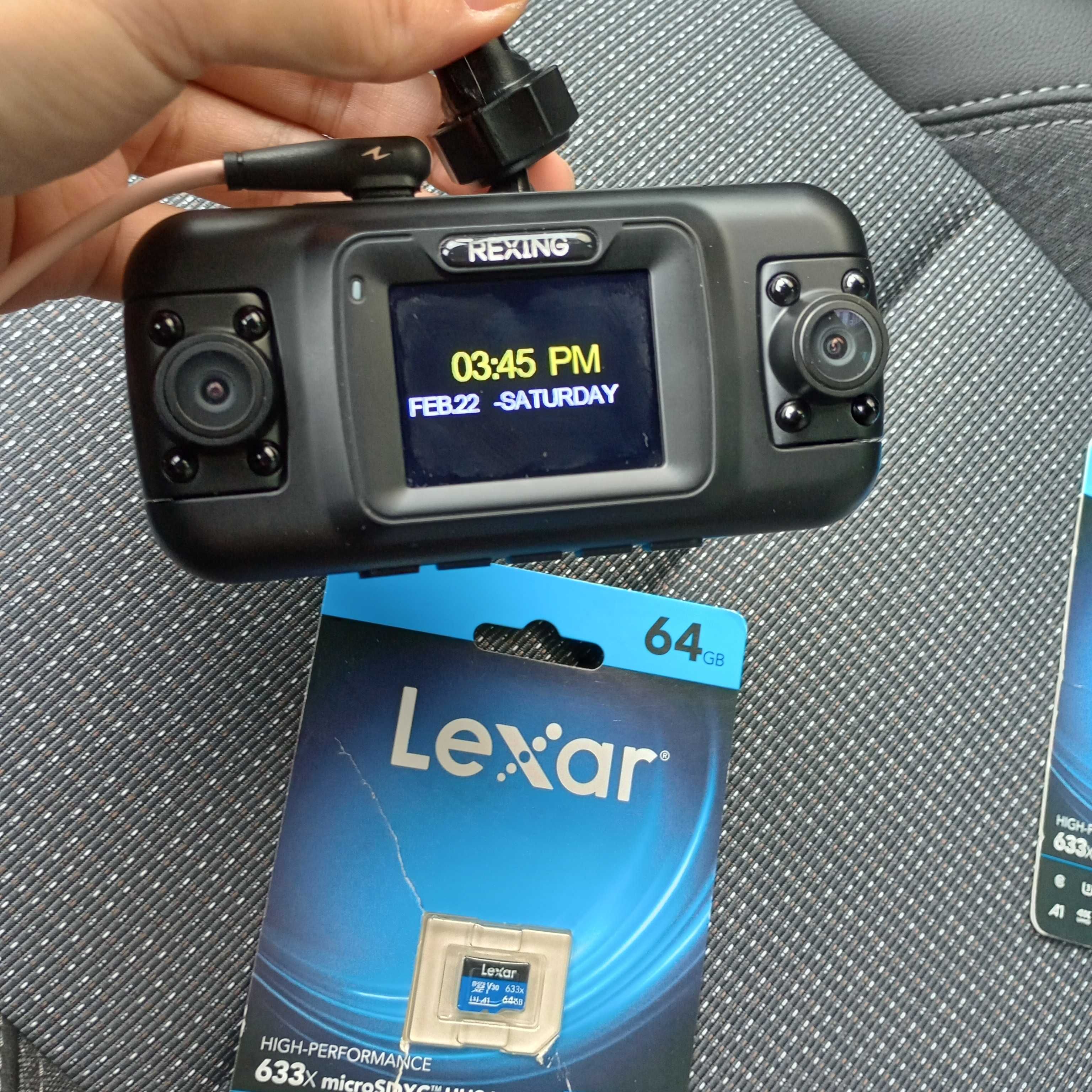 3 камеры Full HD видеорегистратор Wi-Fi GPS 360 Приложени Андроид США