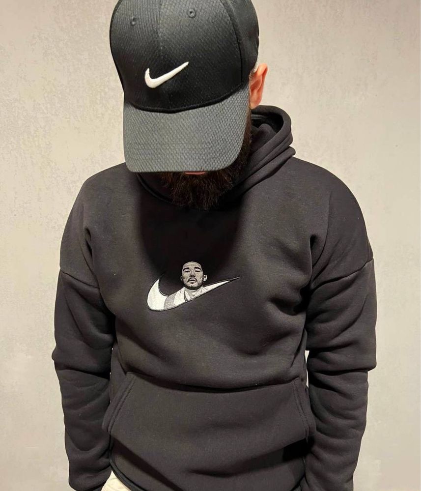 Худи nike с скриптонитом и с мияги, худи, худи черное