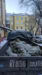Вывоз мусора, вывоз строительного мусора, самосвал,,открытая машина.