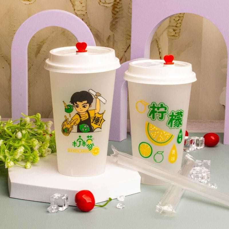 Стаканы с логотипом для бабл ти, Чай с шариками, Тапиока, джуз боллы