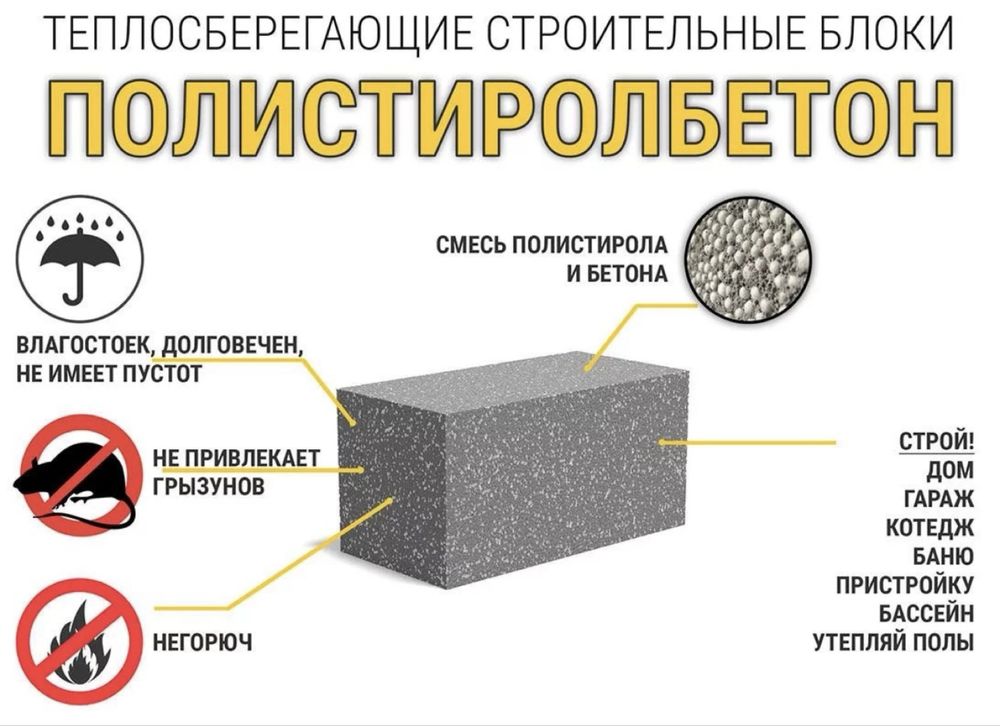 Полистиролблок Акция Клей в подарок