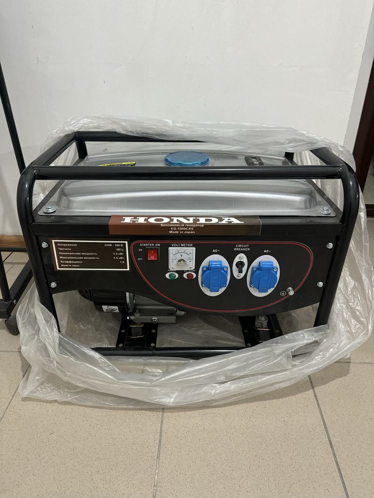 Продам бензиновый генератор eg 5500cxs