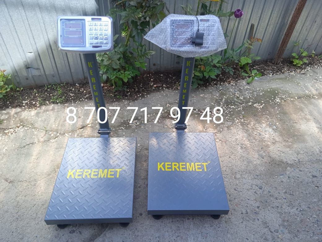 Весы электронные платформенные напольные КЕРЕМЕТ до 350кг новые в упак